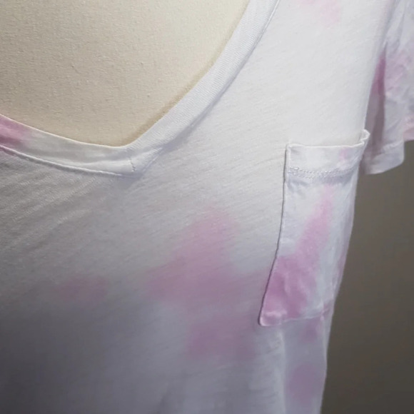 Madewell whisper cotton  tie dye vee neck tee - Picture 2 of 7